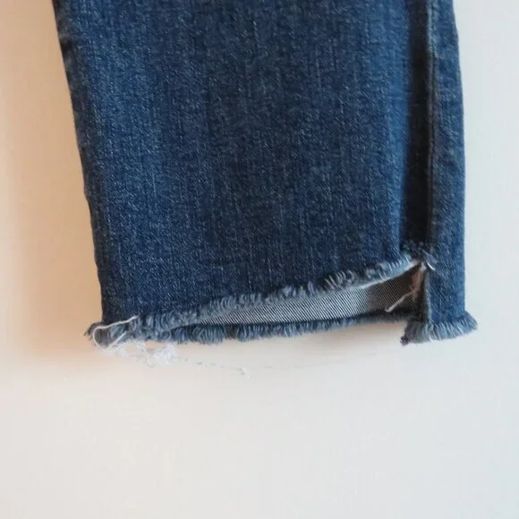 MOTHER The Insider Crop Step Fray Jeans in Girl Crush - Size 25 - Picture 7 of 14